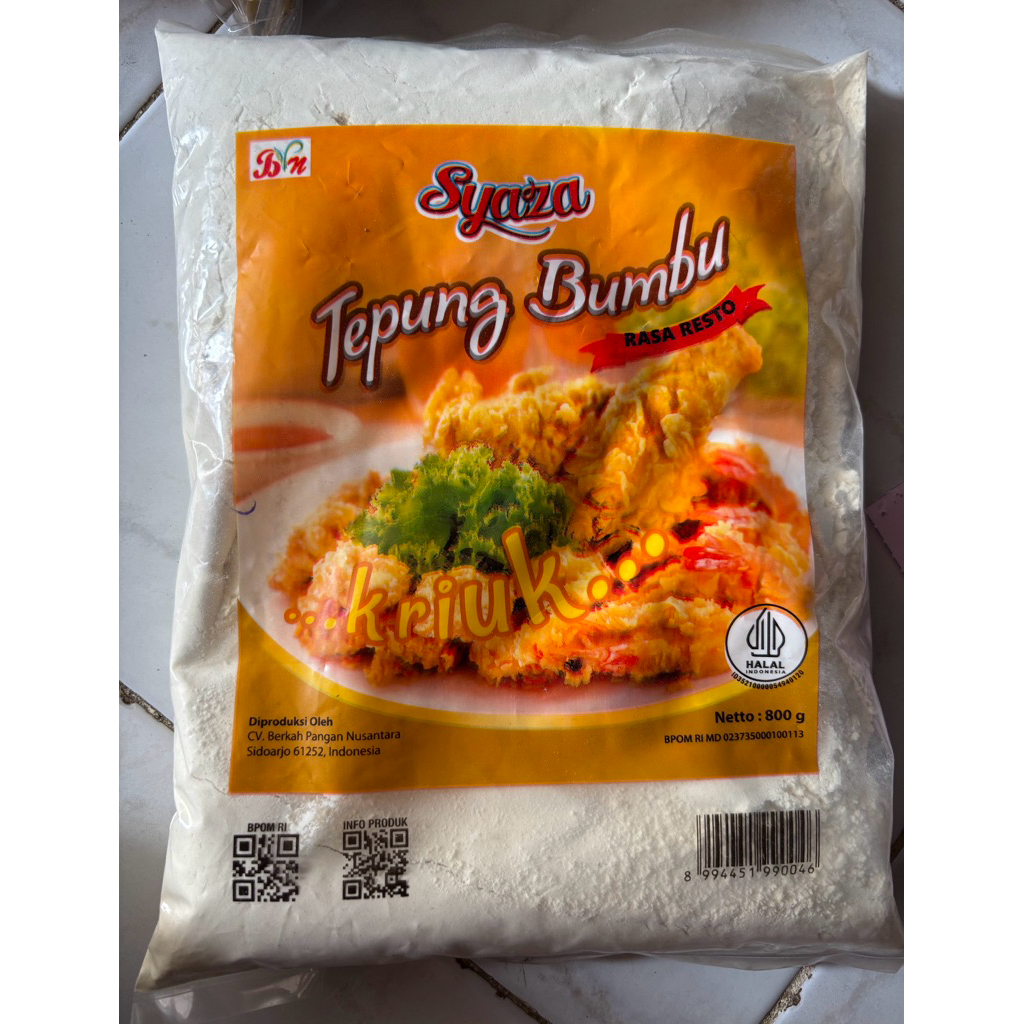 

TEPUNG KRIUK SYAHZA 800gram