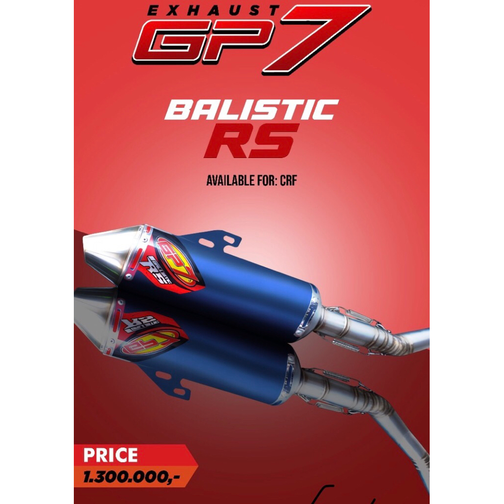 knalpot CRF balistic rs GP7
