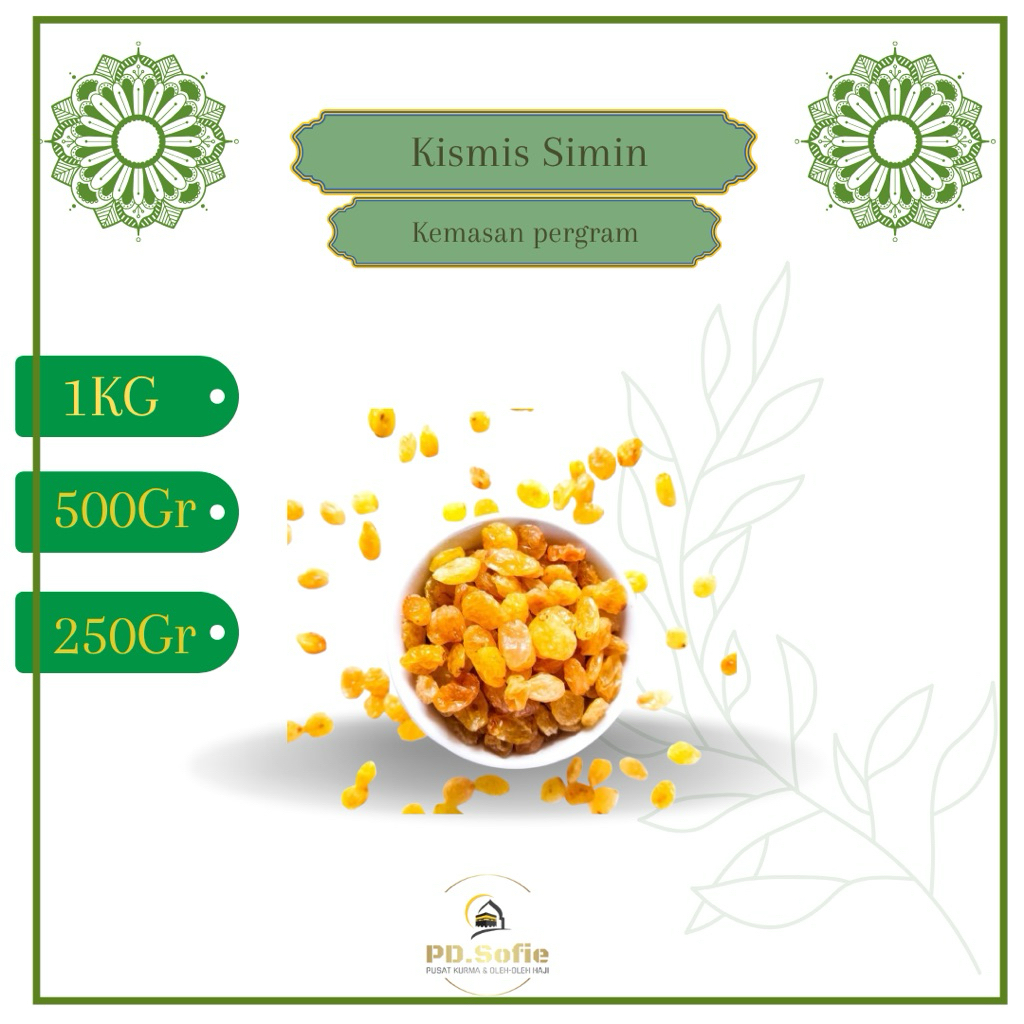 

Kismis Manis Simin /Kismis manis arab premium| Oleh oleh haji dan umroh