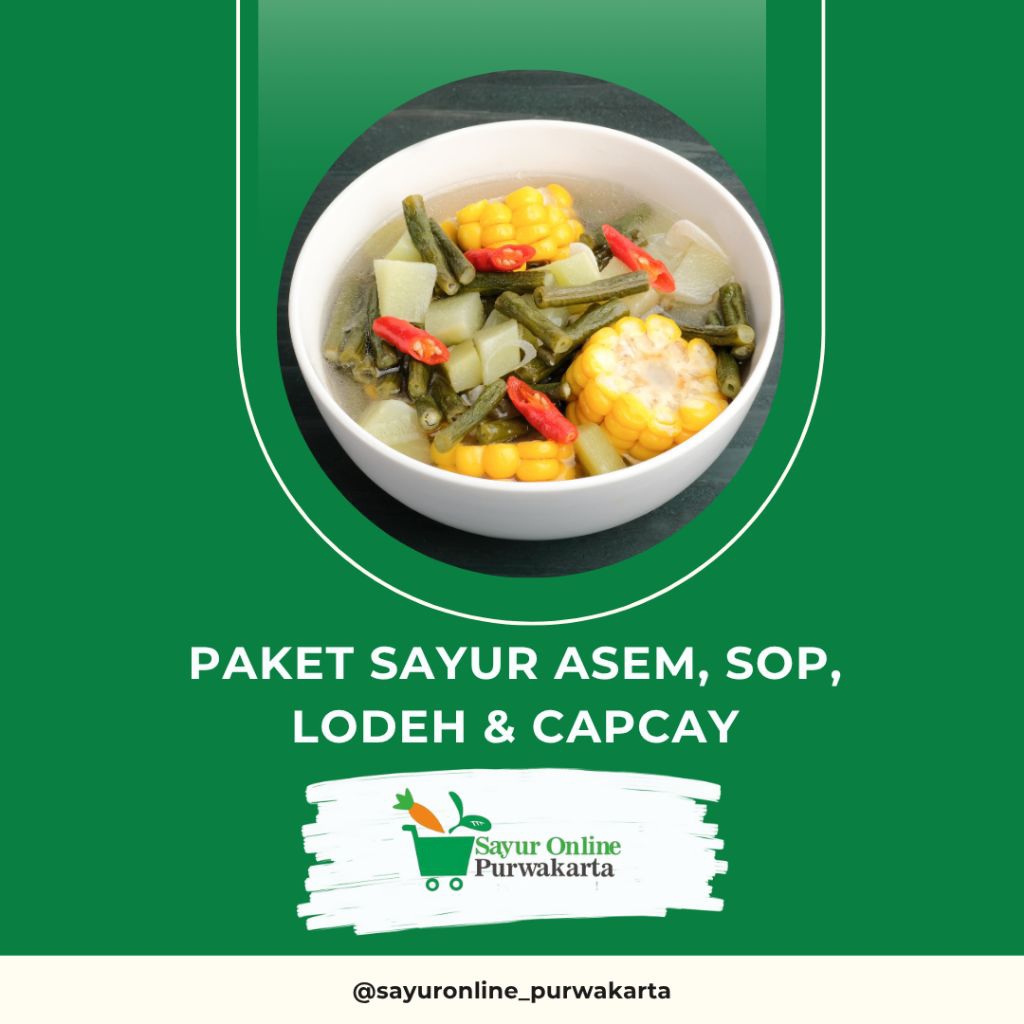

Paket Sayur Asem, Sop, Lodeh, Capcay - Sayur Online Purwakarta