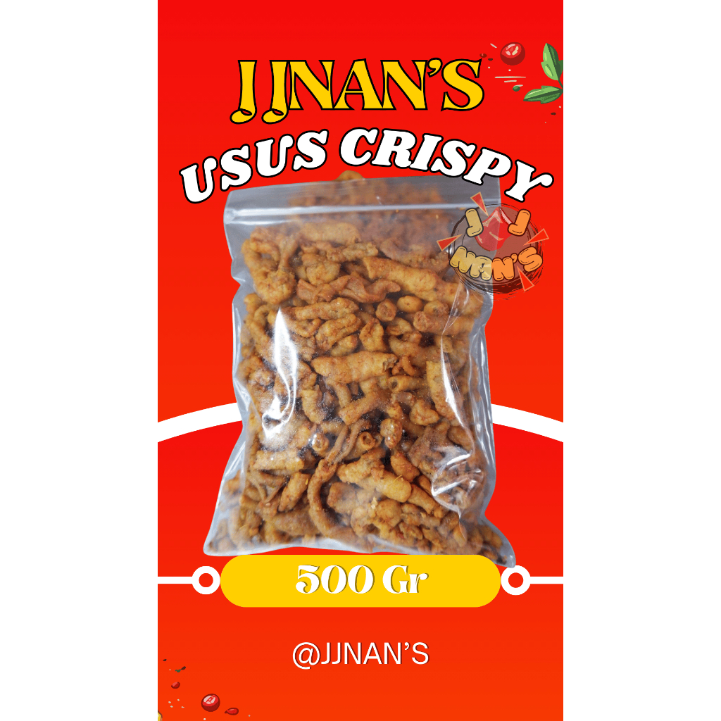 

(500 GR) USUS AYAM CRISPY DAUN JERUK, ORIGINAL DAN PEDAS BY JJANS