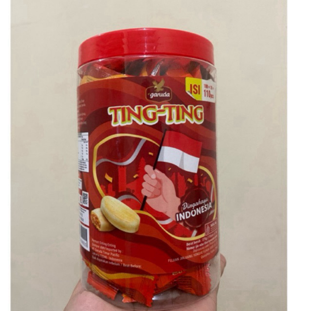 

Permen Ting Ting Toples Garuda Food Isi 100+10