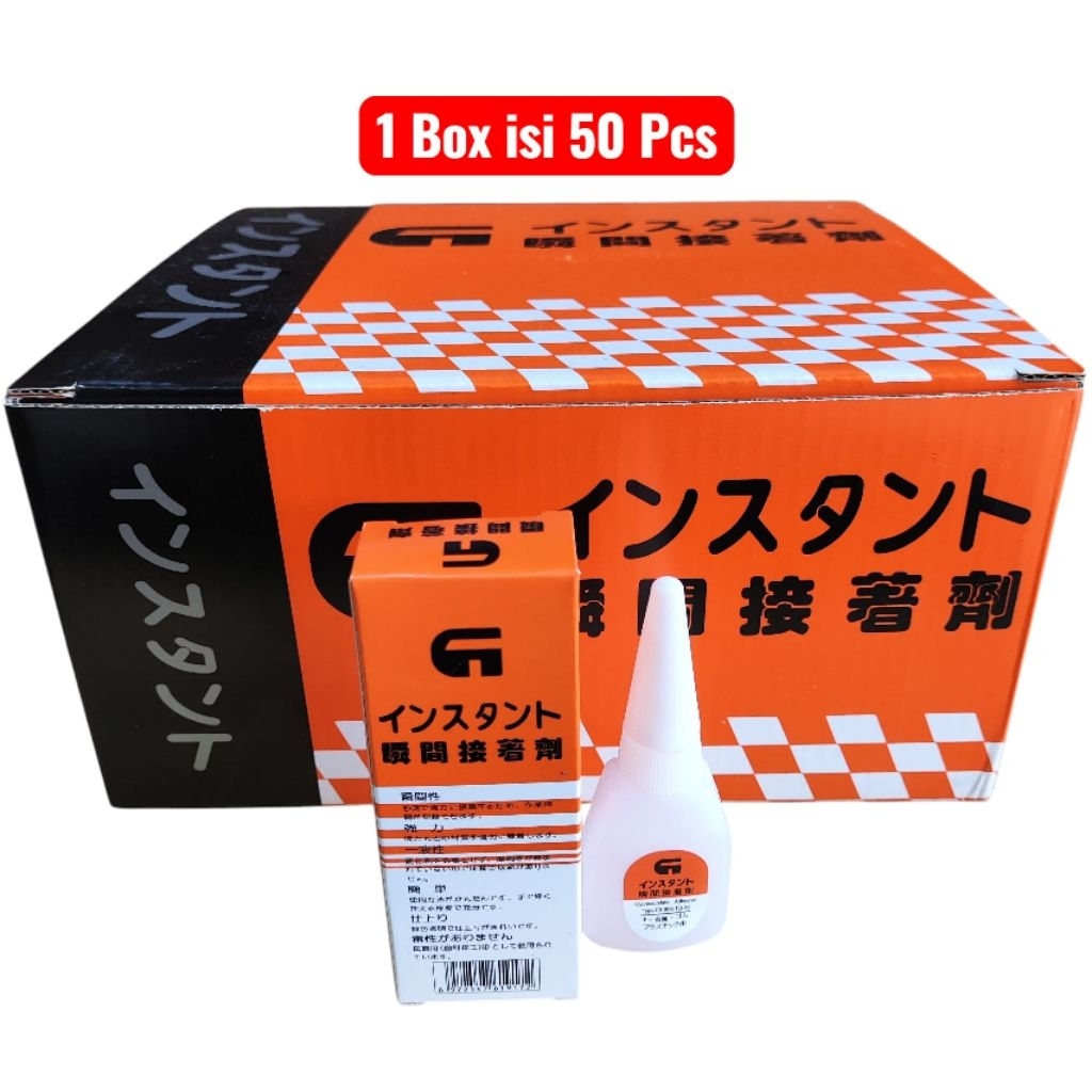 

(per box) Lem G super kuat / lem korea harga per 50 pcs