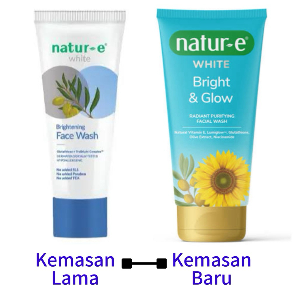 Natur e Face Wash White 50 ML/Sabun Pencuci Muka Natur e White
