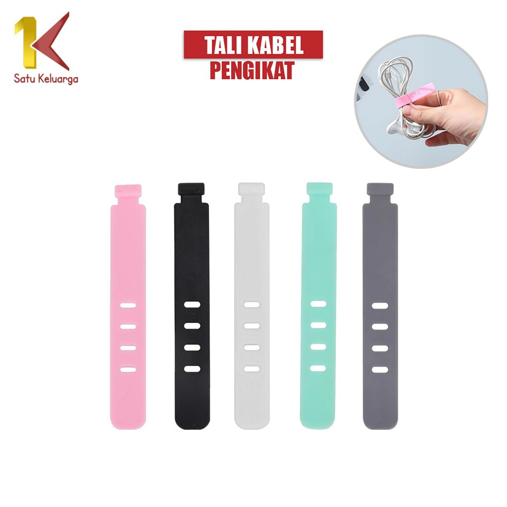 Satu Keluarga Pengikat Kabel Charger Hp Universal Multifungsi C808 Data Cable Organizer Penggulung K