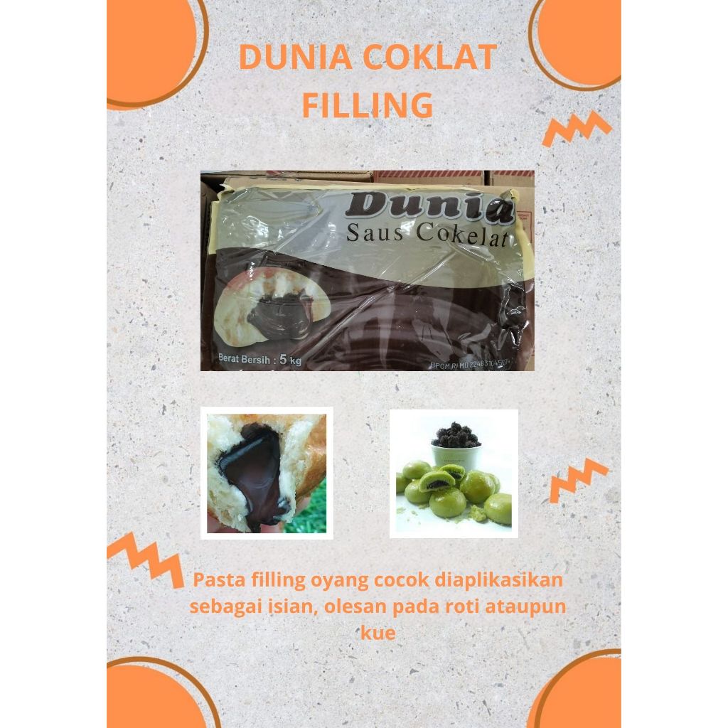 

DUNIA Coklat pasta filling 5kg