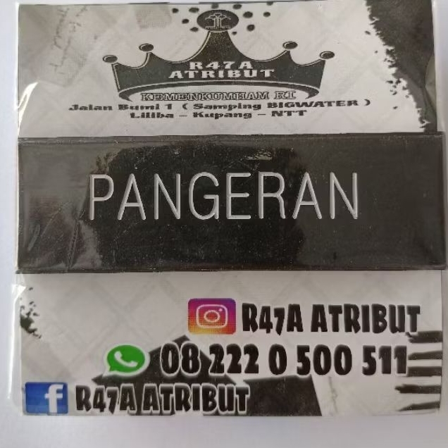 

Papan Nama Magnet Peniti Dopp