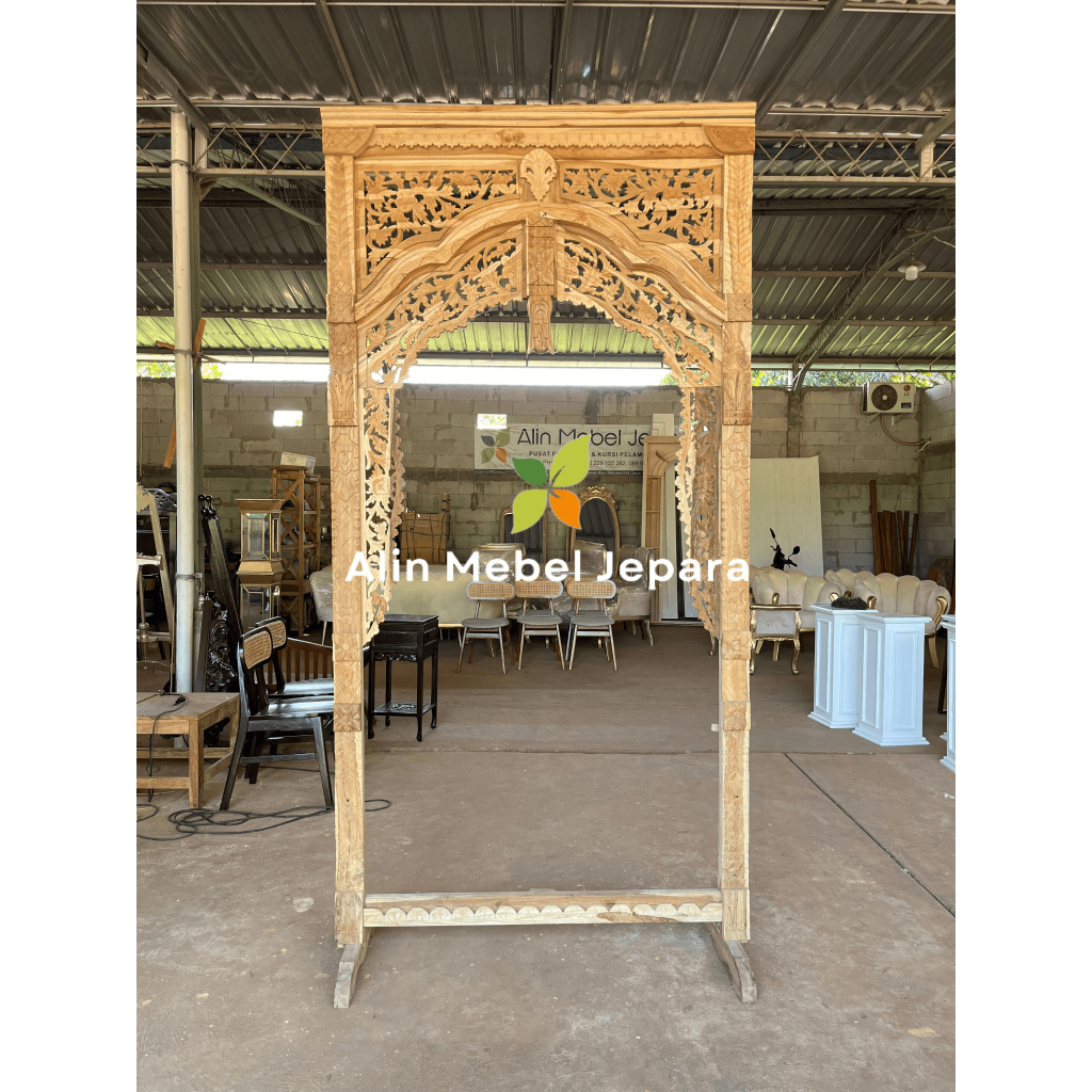 Gebyok Ukir Kayu Jati Gebyok pelaminan Properti studio foto prewedding adat jawa