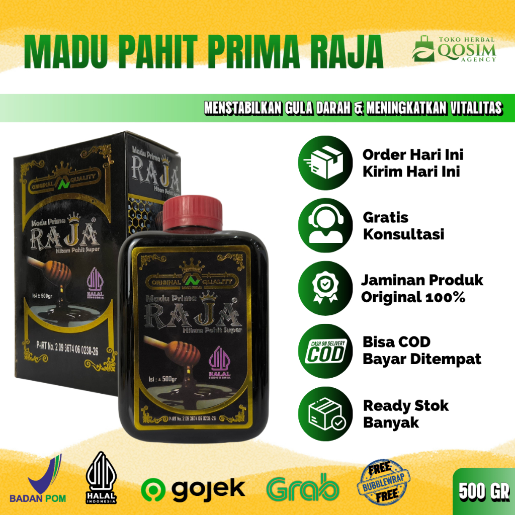 

Madu Pahit Super Prima Raja 500gr Menurunkan Kadar Gula Darah Alami