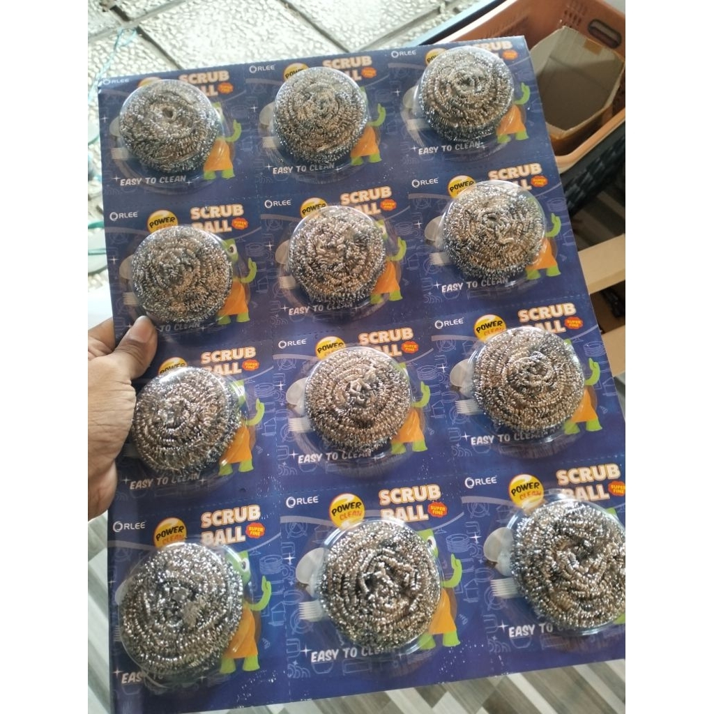 1lembar 12pcs gosok panci grosir bisa diecer 3ribuan