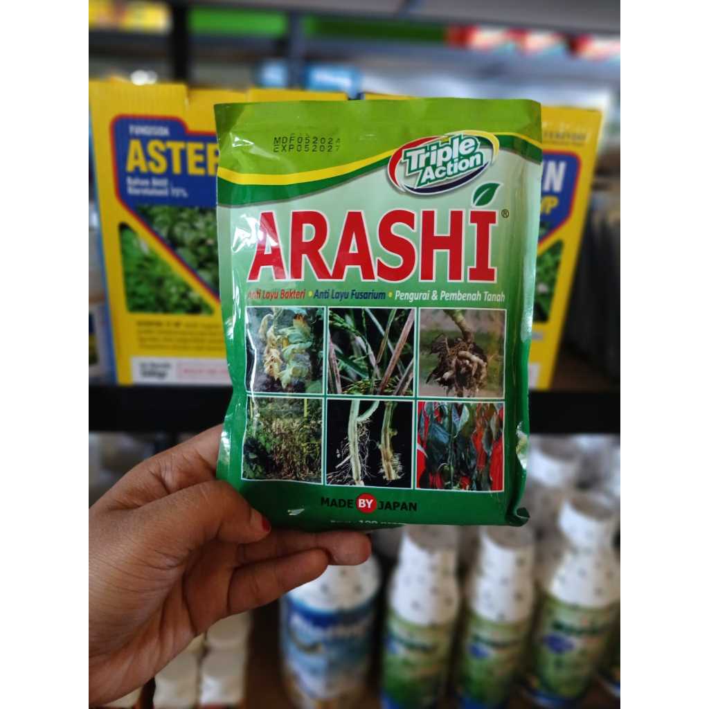Arashi Fungisida 100 Gr - Anti Jamur, Bakteri & Pembenah Tanah