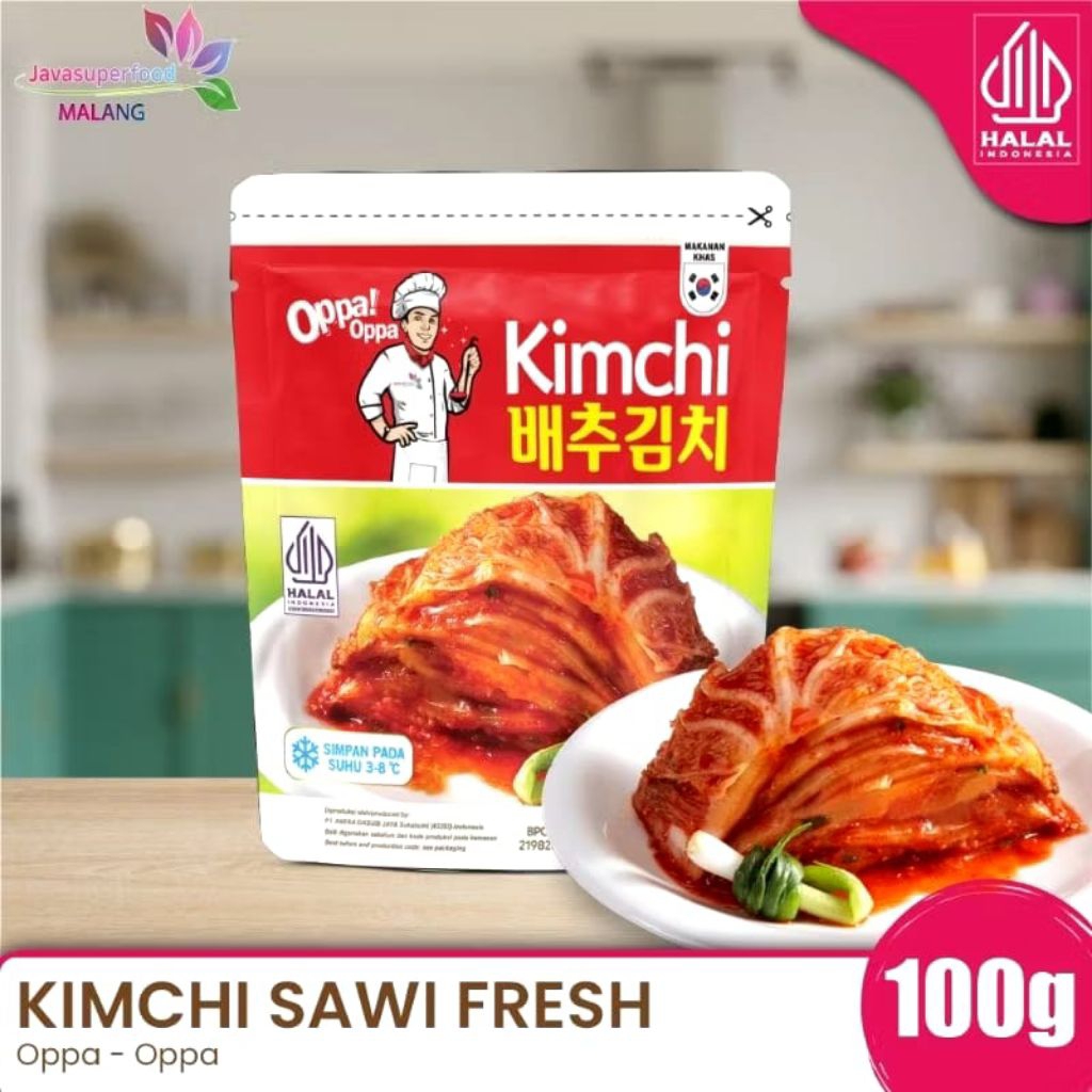 

KIMCHI Sawi Fresh / Kimchi Halal / Kimchi Korea 100g - Makanan Korea
