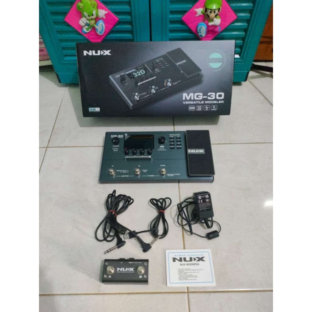 efek gitar nux mg30 second