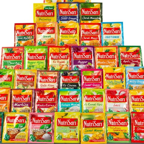 

Nutrisari Sachet 1renceng isi 10pcs/Nutrisari All varian Sct/serbuk minuman