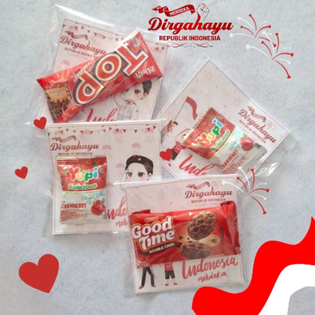 

[Dari Disinta] Minigift Spesial 17 Agustus/ Minigfit semarak kemerdekaan / Minigift Snack Merdeka/ Minigfit Snack / Kado snack mini