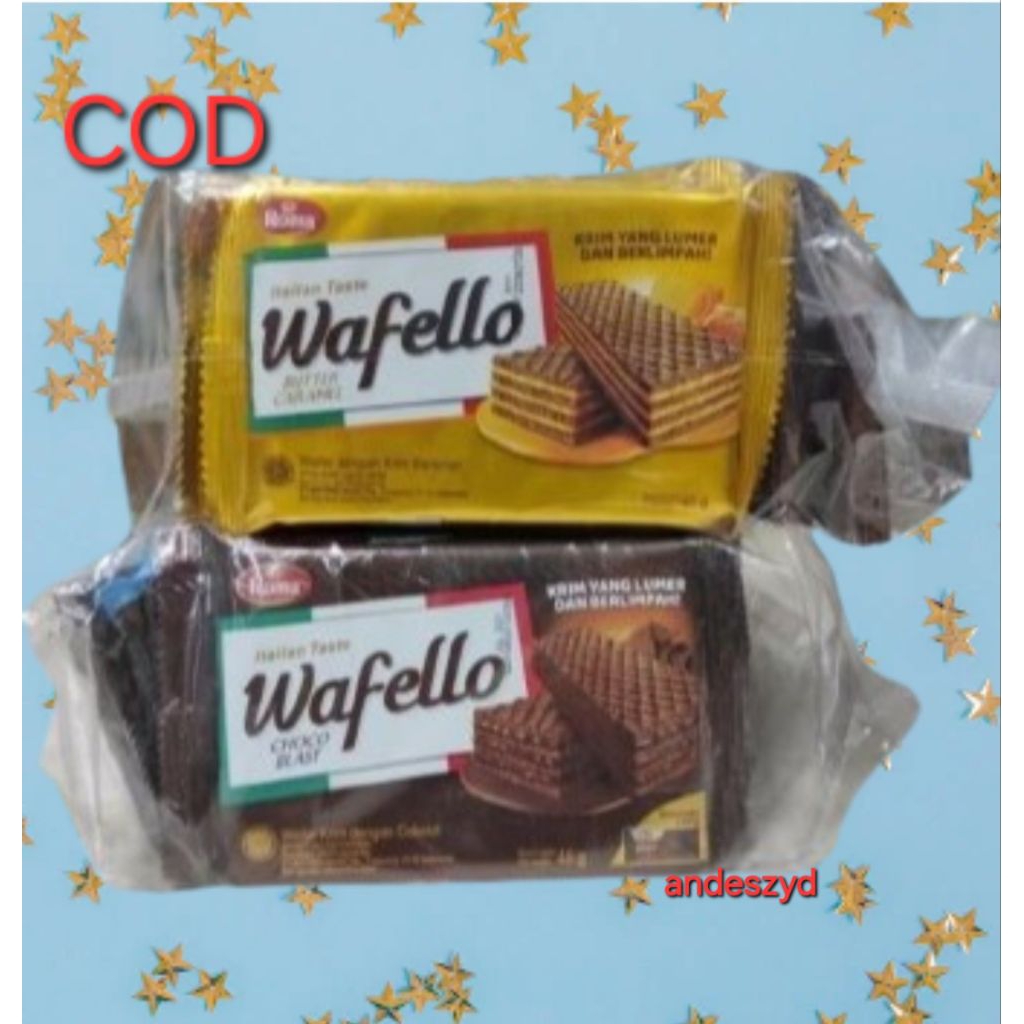 

Roma Wafello wafer 38gram (1 back isi 10 pcs) 2000an