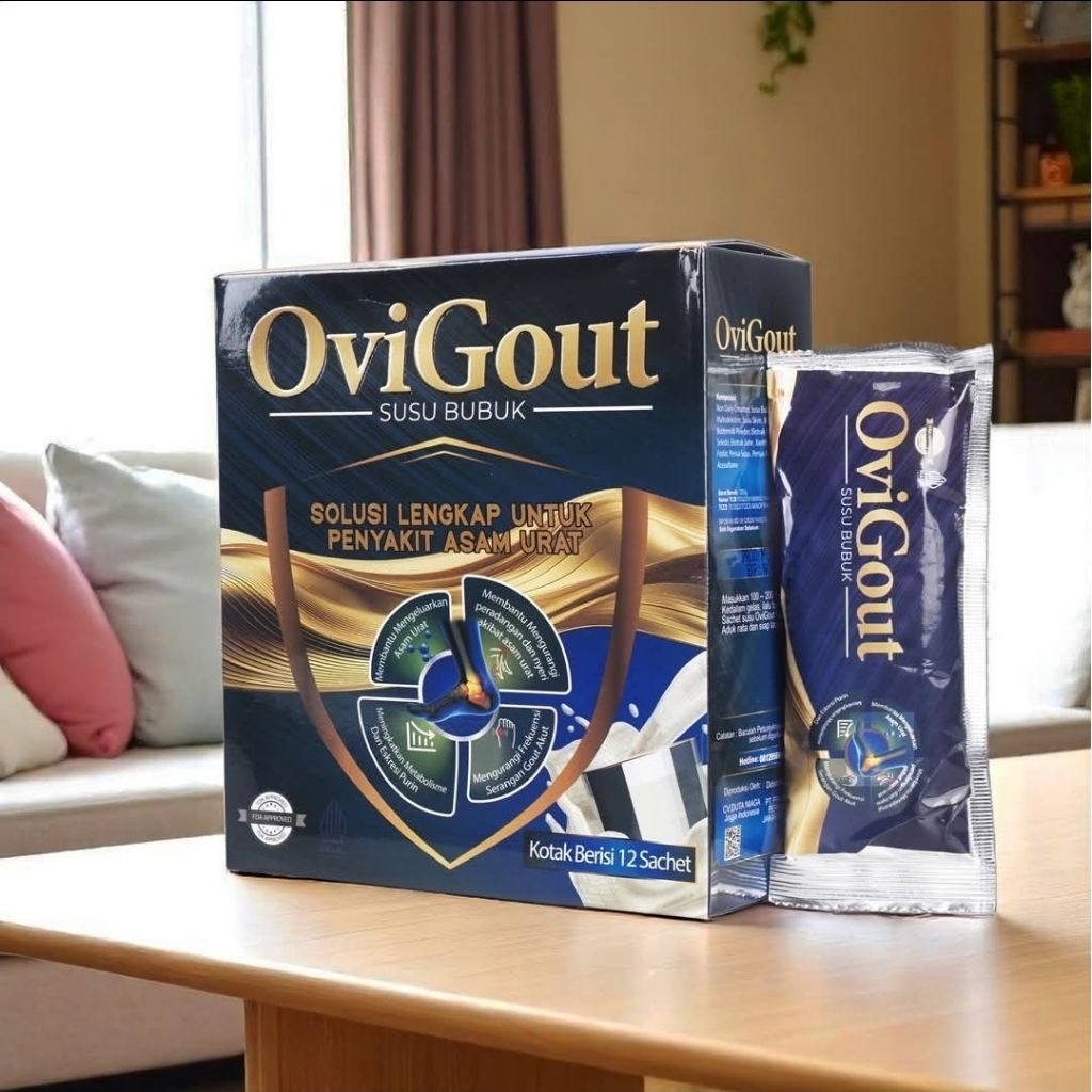 

Ovigout 4 Box Milk Susu Vitamin Sehat Untuk Nyeri Sendi Dan Asam Urat