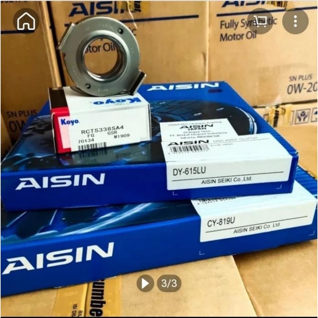 KAMPAS KOPLING set APV VITARA FUTURA  1.5 CC ORI AISIN
