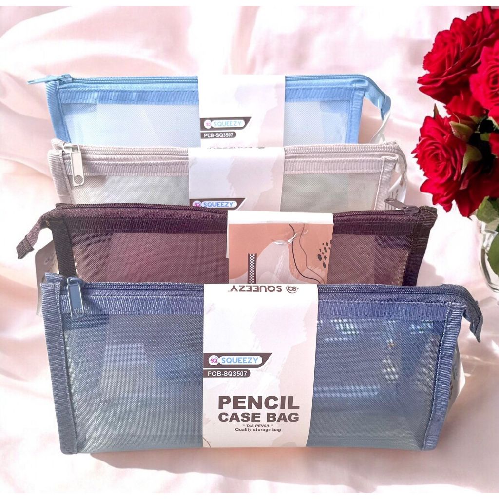 

Kotak Pensil Transparant Tempat Pensil Jaring SQ3507