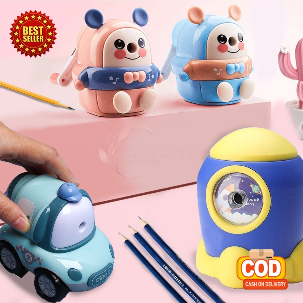 

Rautan Serutan Pensil Putar Karakter Kartun Lucu Anti Slip Sharpener Perlengkapan Sekolah ATKAH