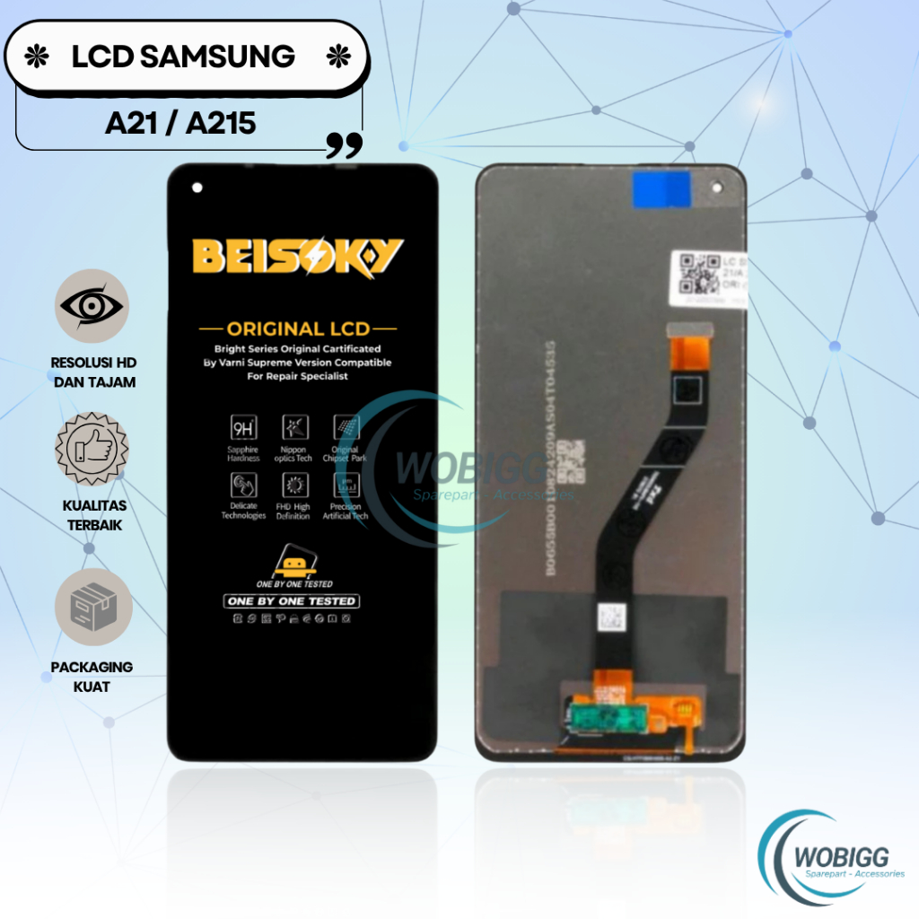 LCD TOUCHSCREEN SAMSUNG A21 - A215 FULLSET COMPLETE ORIGINAL NEW SPAREPART HP