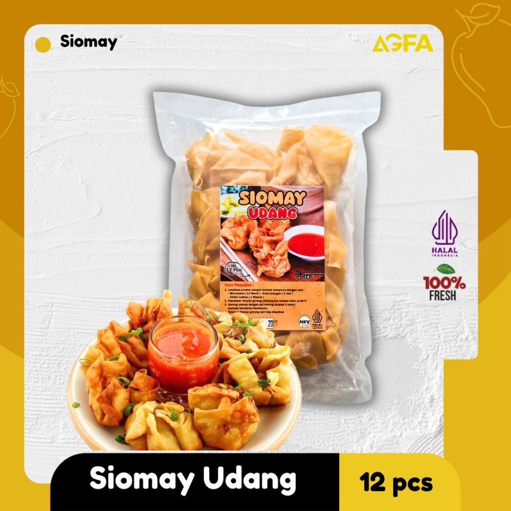 

Siomay Udang & Udang Keju 12pcs