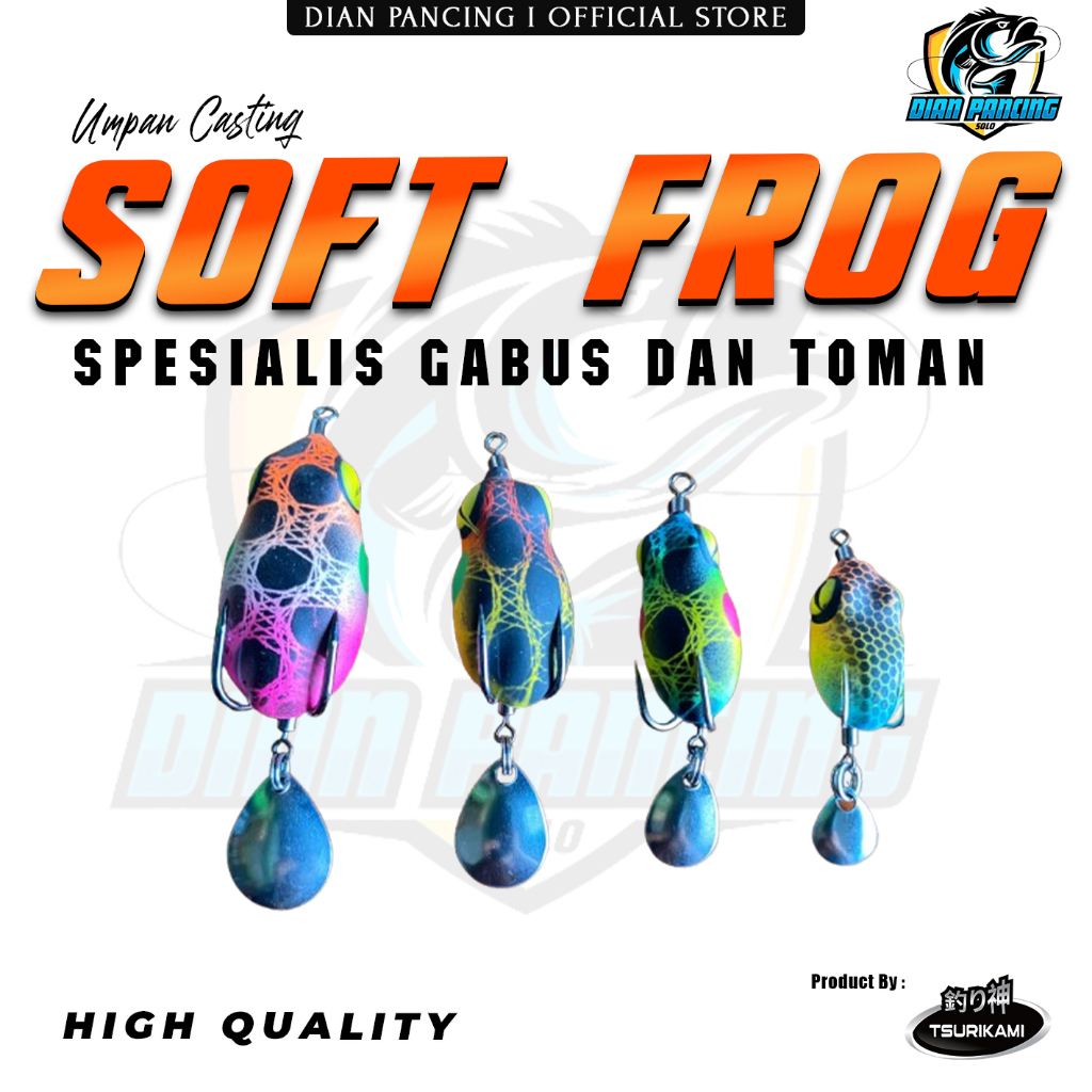 SOFT FROG / UMPAN CASTING GABUS / UMPAN CASTING