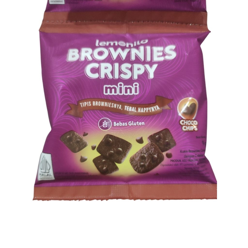 

Brownies Crispy Mini 1 renteng isi 10 bks