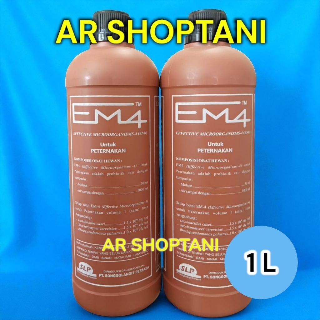 EM4 PETERNAKAN 1L coklat penghilang bau kotoran ternak