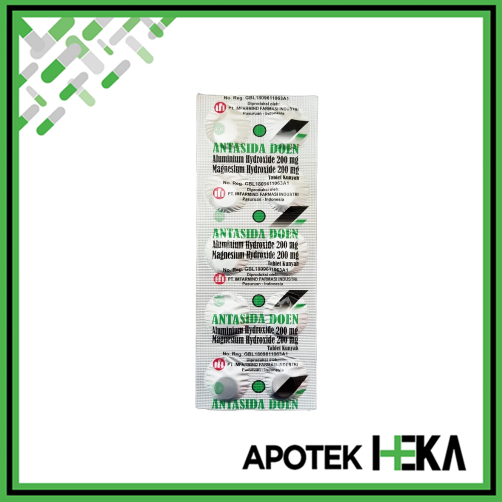 Antasida Doen IFI Strip isi 10 Tablet - Obat Lambung Maag