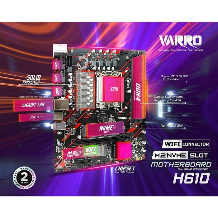 MOTHERBOARD VARRO H610 MOTHERBOARD VARRO H610