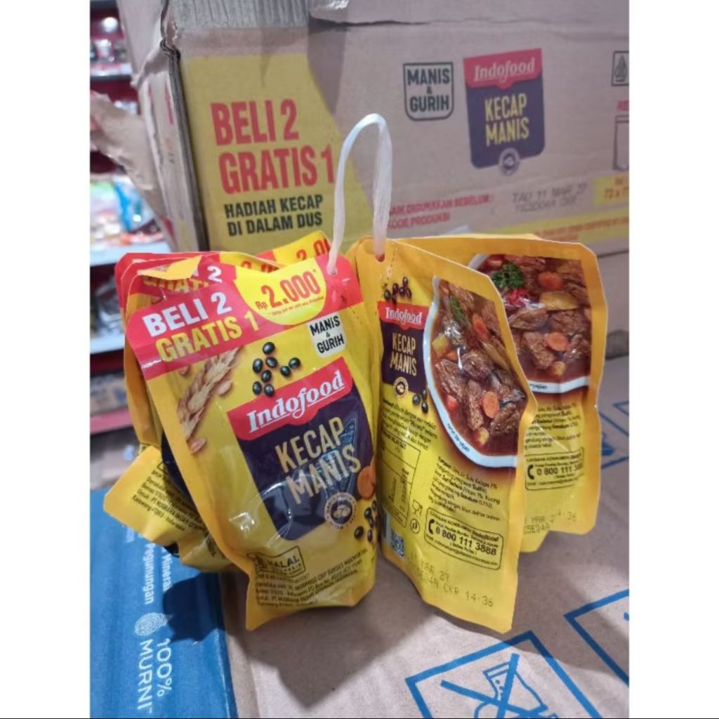 

DAPAT 9PCS KECAP MANIS INDOFOOD 77gram