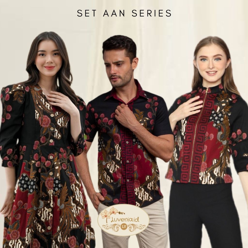 Couple Batik AAN Series /Baju Batik Pasangan/ Baju Batik Couple/ Baju Lebaran