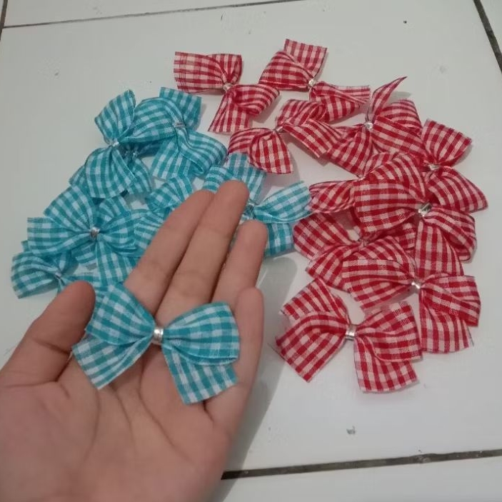 

Pita Motif tempel per 20pcs /Pita hampers/Pita Tempel/Pita satin sovenir/pita siap tempel Murah