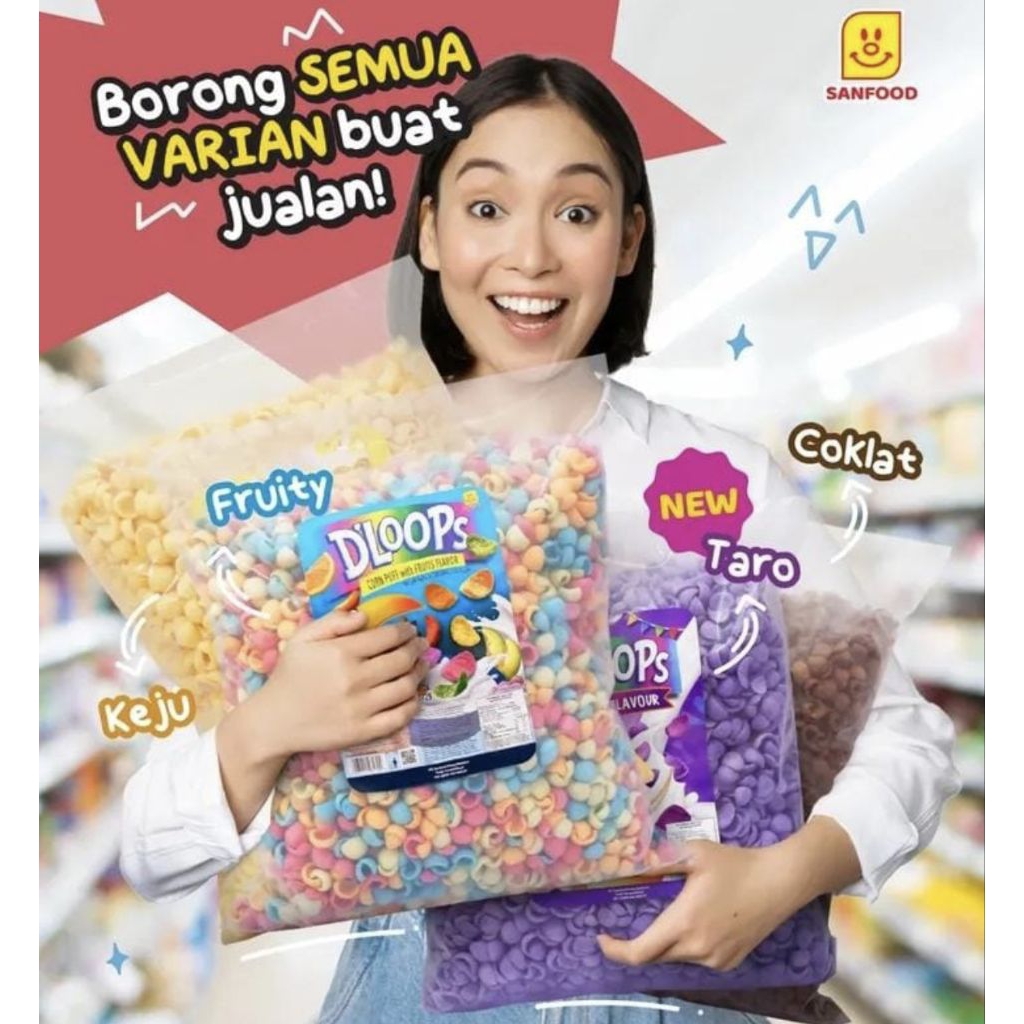 

D'LOOPS SNACK PUFF SEREAL 1 KG