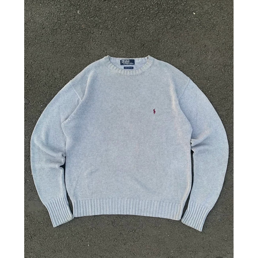 Knitwear Ralp Laurent red on grey