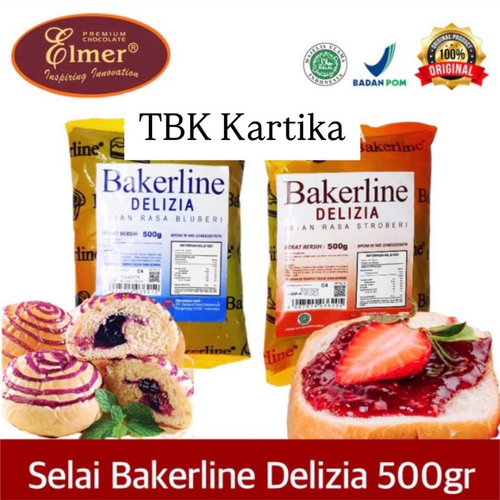 

Bakerline Delizia Selai Rasa Strawberry & Blueberry 500gr