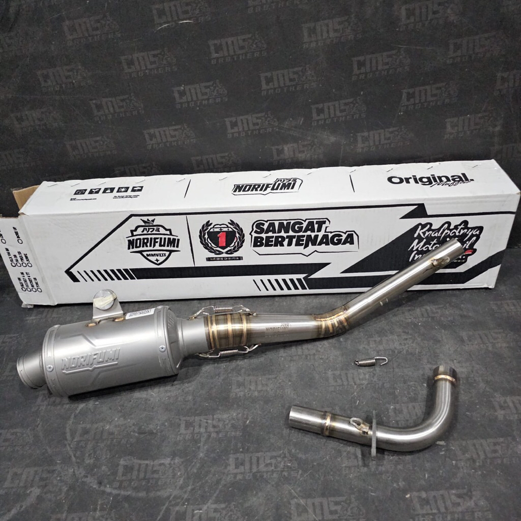 Knalpot NORIFUMI Gtx Pro SS Bold Series Yamaha Jupiter Z Vega Original