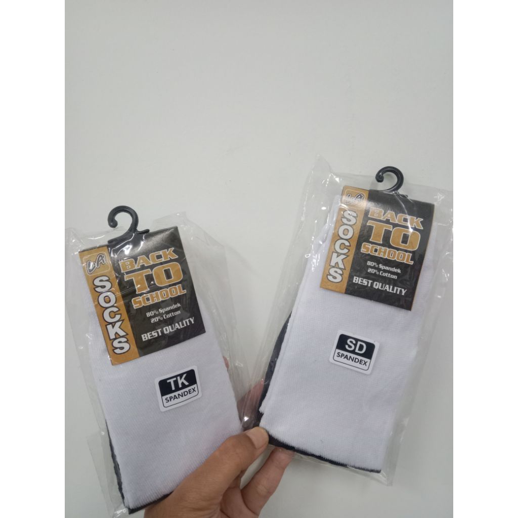 KAOS KAKI PANJANG HITAM PUTIH TK & SD