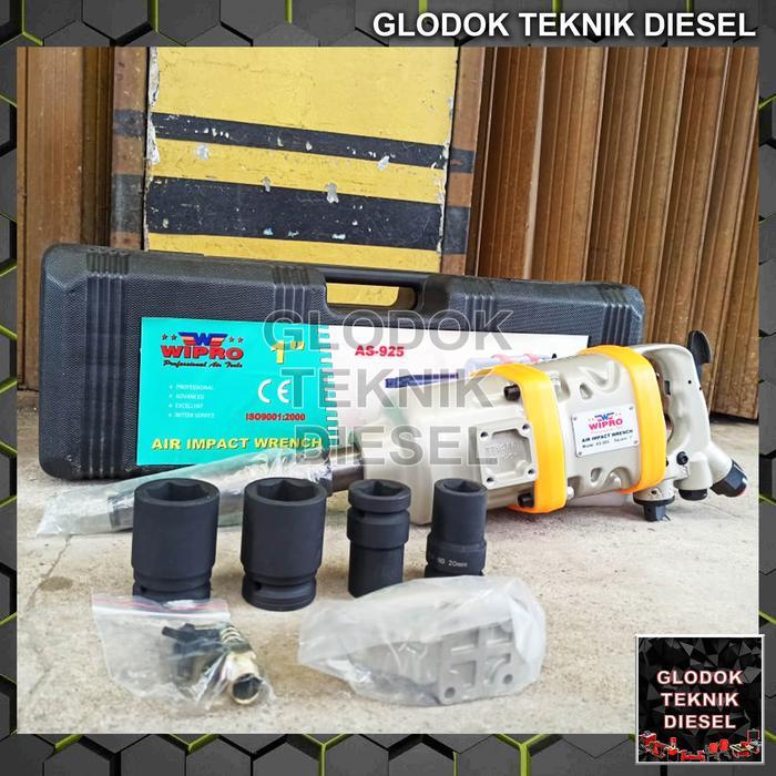 Air Impact Wrench 1" TWIN HAMMER Truck Heavy Duty WIPRO AS-925 / Alat Buka Pasang Baut Impact Wrench