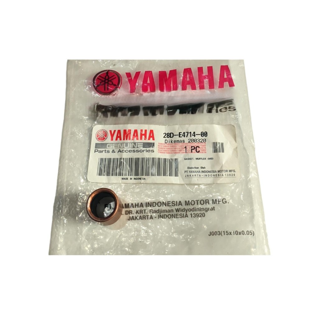 28D-E4714-00 GASKET PERPAK RING SELANG HAWA UDARA AIS MIO SPORTY SMILE NOUVO Z SOUL FINO KARBU ORI O