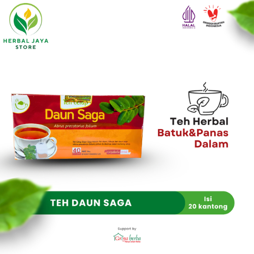 

Teh Daun Saga Griya Herba 20 Kantong Teh Celup Herbal Alami Untuk Batuk Gurah Teh Batuk
