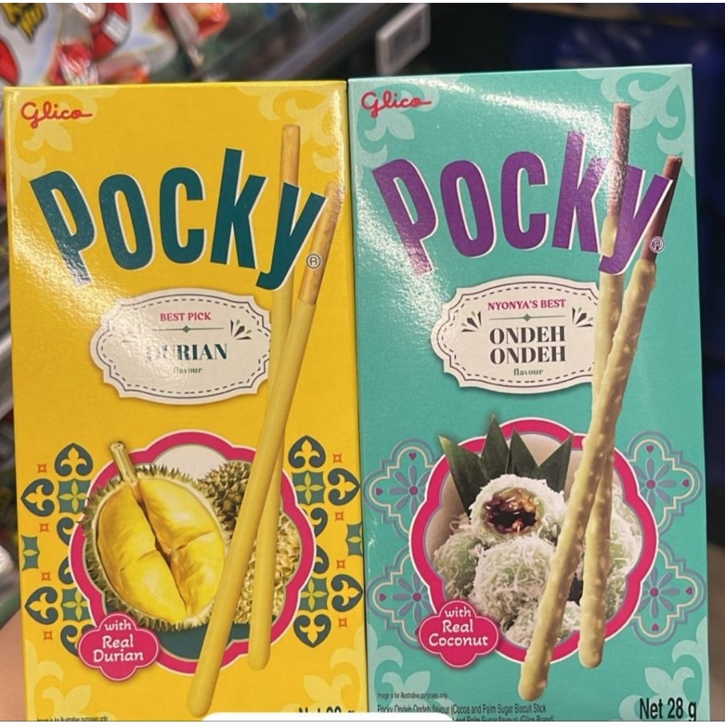 

NEW READY STOCK POCKY DURIAN / POCKY ONDEH ONDEH PER BOX Original SINGAPORE MALAYSIA