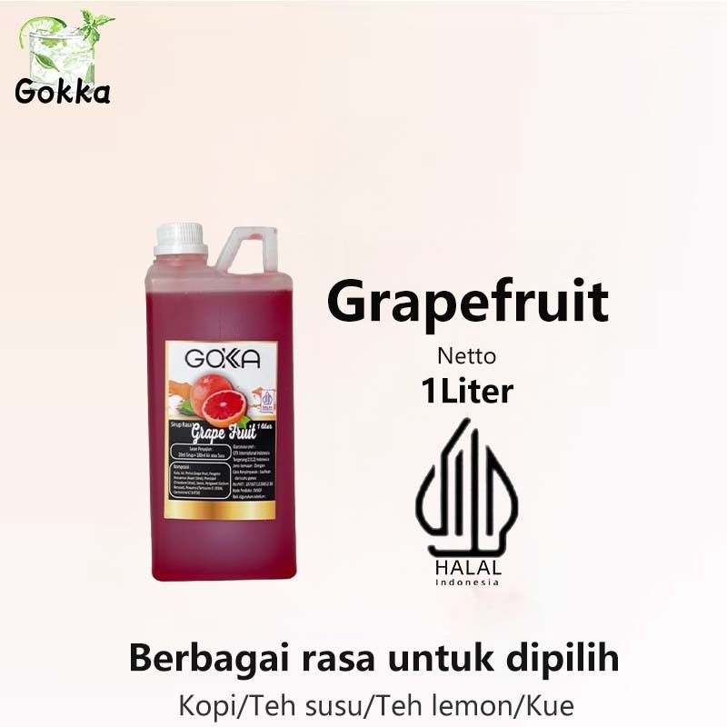 

Gokka Grapefruit Syarup 1l - Sirup Grapefruit Gokka - Halal