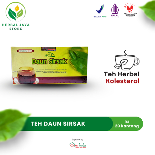 

Teh herbal daun sirsak untuk menjaga kesehatan dan turunkan kolesterol Minuman Obat Kanker halal