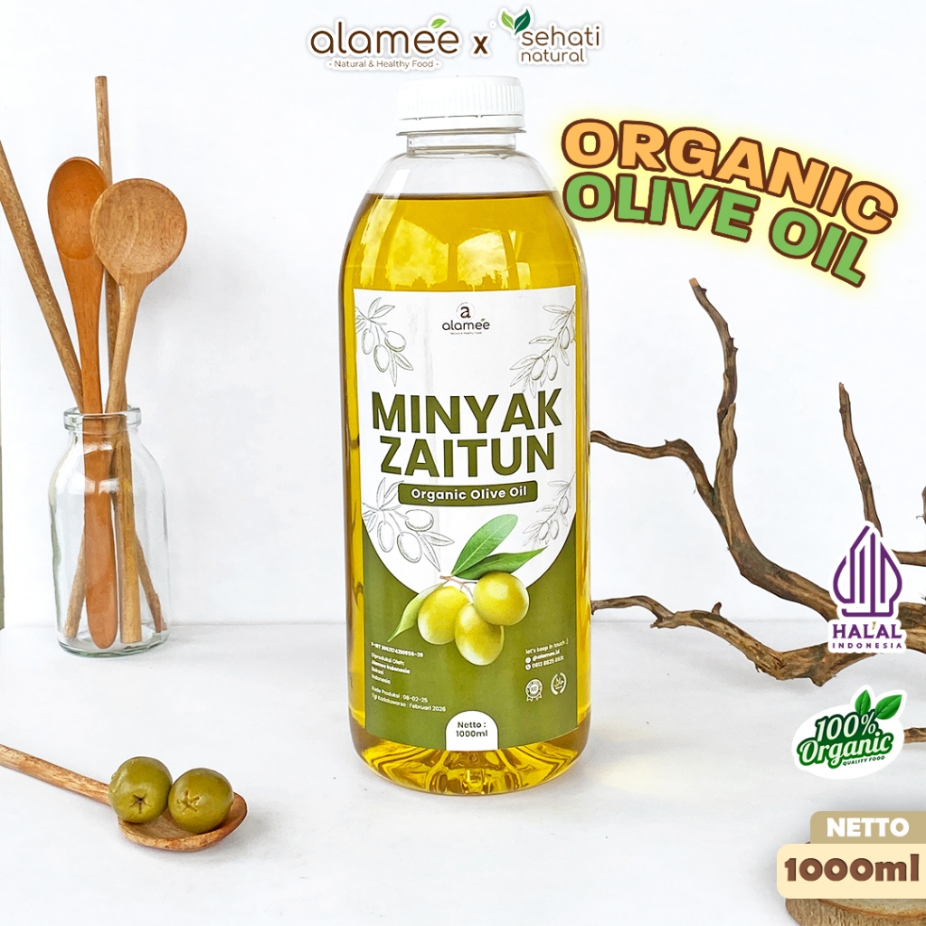 

Minyak Zaitun Untuk Diminum dan Dimasak Olive Oil Extra Virgin Organic Organik Murni Asli Masak Asli