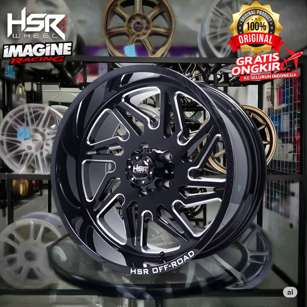 VELG MOBIL SEMI OFFROAD CELONG HSR FG MEGUMI R20 PELEK RUBICON JURNEY JK WRANGLER GRAND CHEROKEE DLL