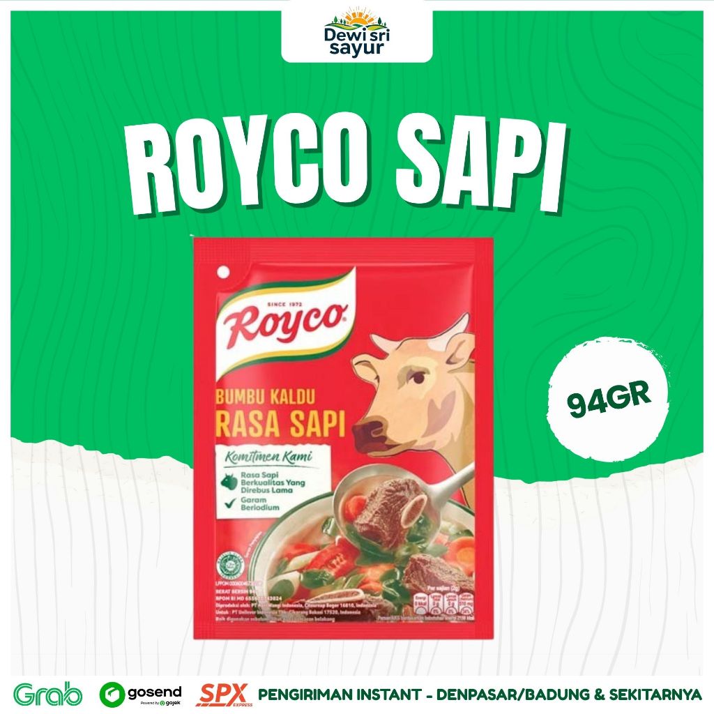 

Royco Sapi 94gr – Dewi Sri Sayur