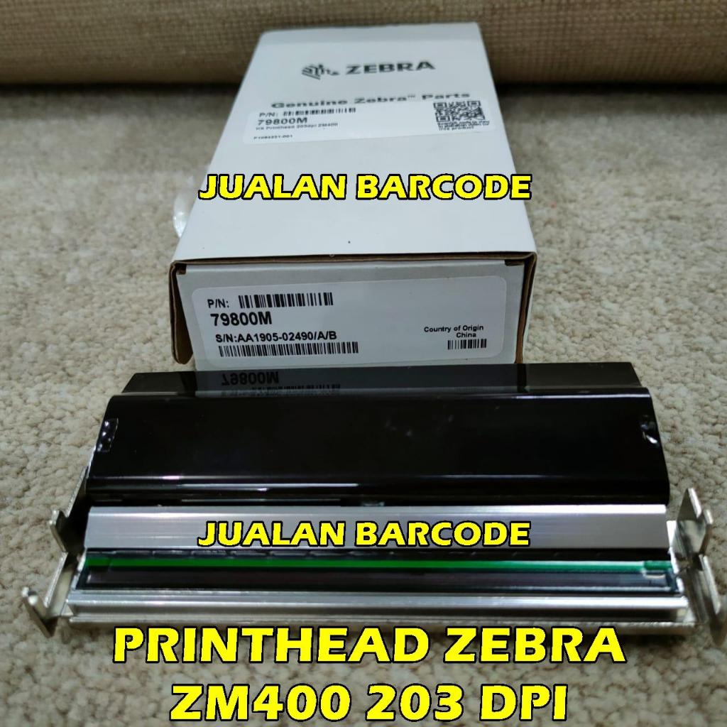 PRINTHEAD PRINTER ZEBRA ORI ZM400 203dpi PN. 79801M / 203 dpi PN 79800