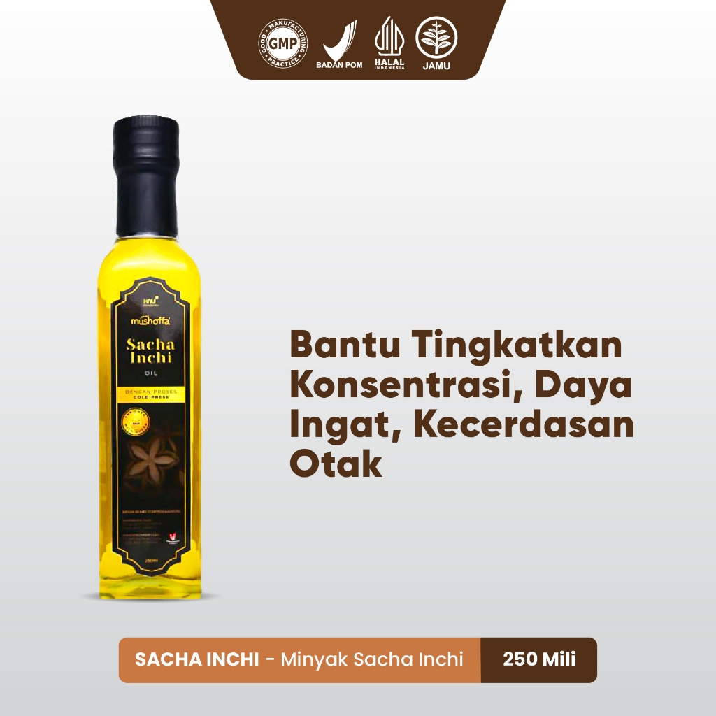 

Minyak Sancha Inchi Mushoffa 250ml - Bantu Tingkatkan Konsentrasi Daya Ingat Dan Kecerdasan Otak